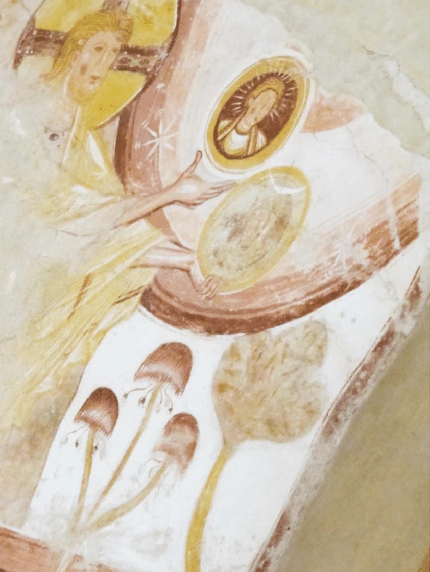 La Création des étoiles, fresque de l'abbaye de Saint-Savin